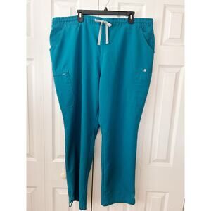 Figs Yola Skinny Scrub Pants Blue Size XXL